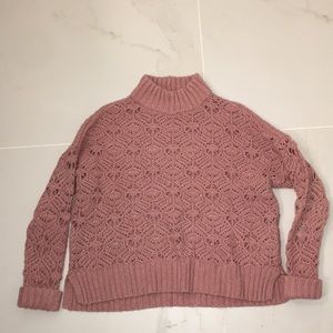 American Eagle Knit Turtleneck Sweater (cropped)